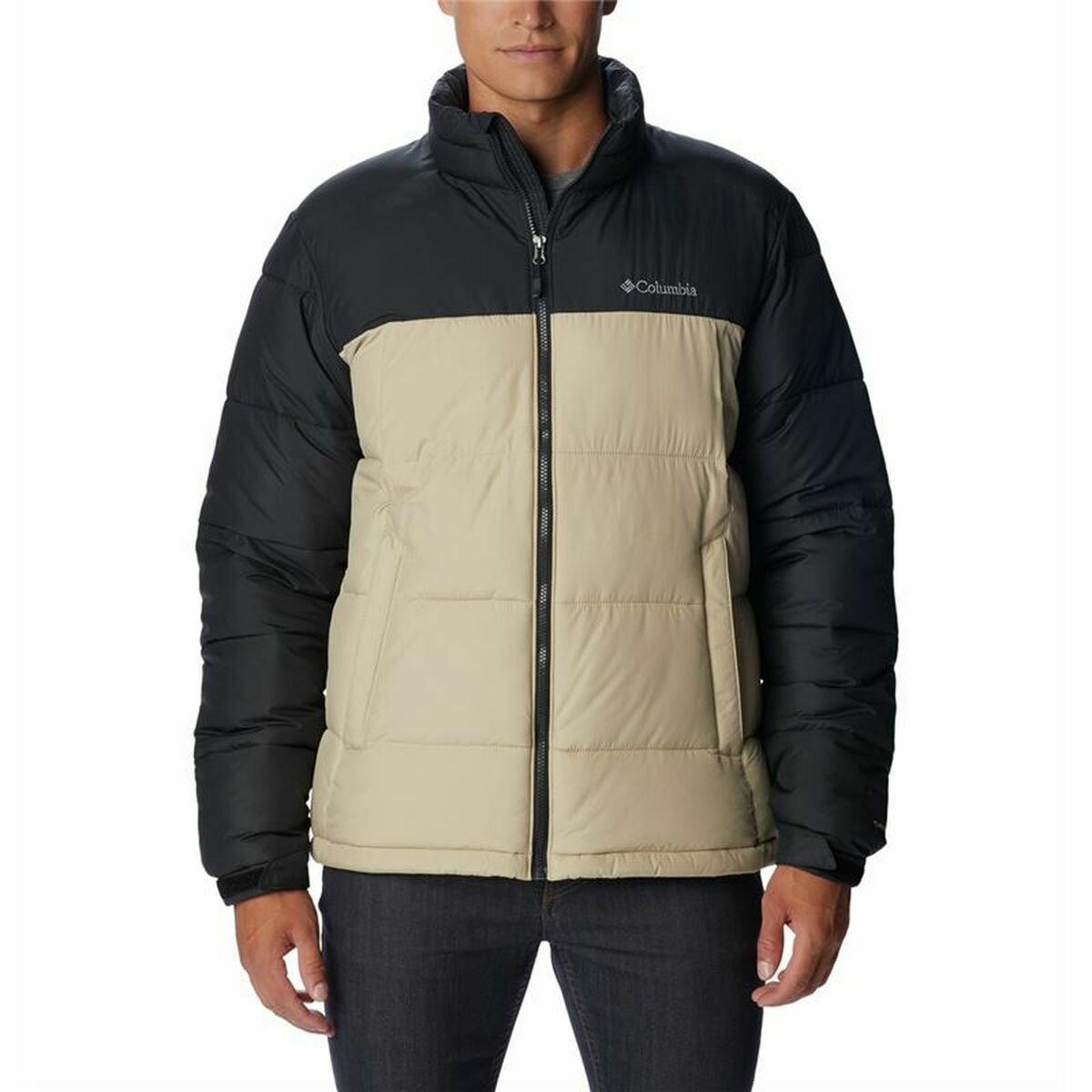 Columbia Pike Lake™ Herrenjacke – Wärmende und Wasserabweisende Outdoor-Jacke mit Omni-Heat™-Technologie in Beige