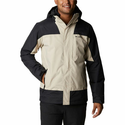 Columbia Electric Peak™ 2-in-1 Herrenjacke in Schwarz und Beige mit Kapuze