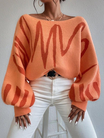 Oversize-Pullover mit Ballonärmeln