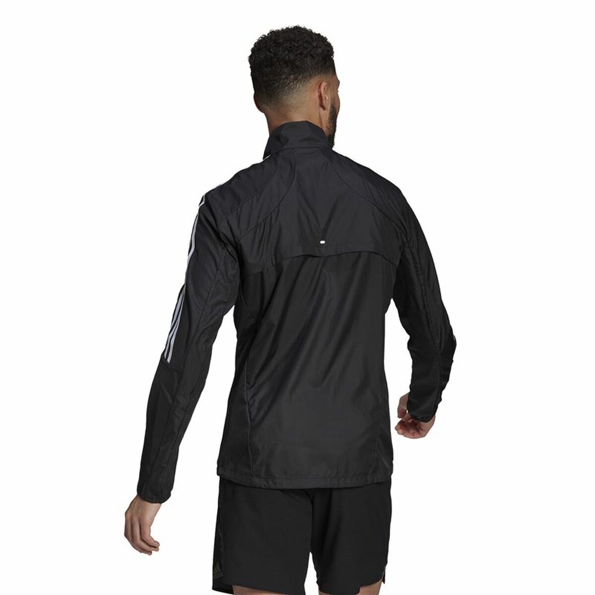 Adidas Marathon 3-Streifen Herren Laufjacke – Schwarz