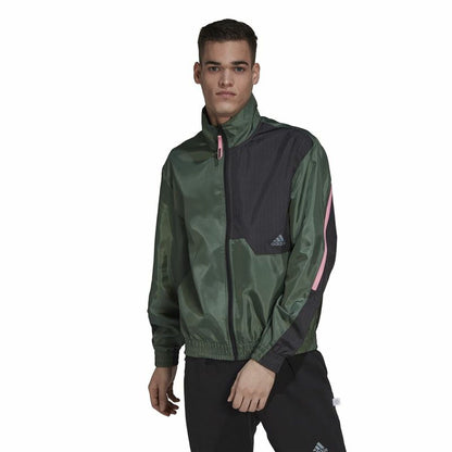 Adidas X-City Herren-Sportjacke – Dunkelgrün