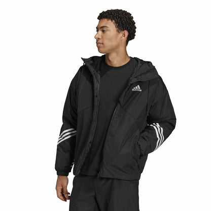 Adidas Back To Sport Herren-Sportjacke in Schwarz