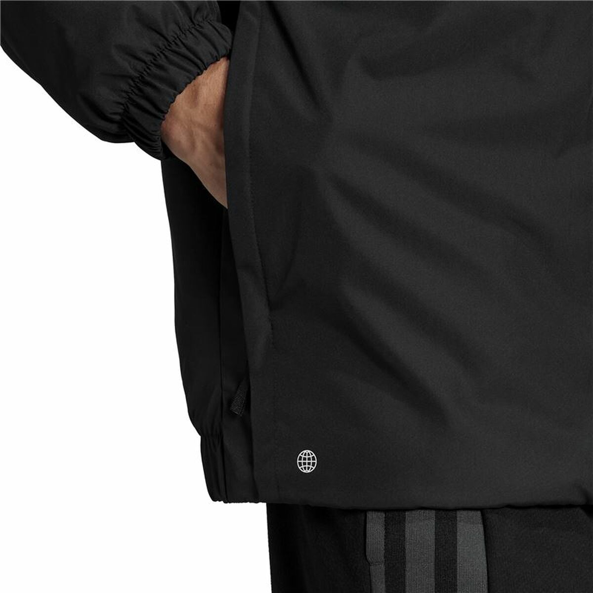 Adidas Back To Sport Herren-Sportjacke in Schwarz