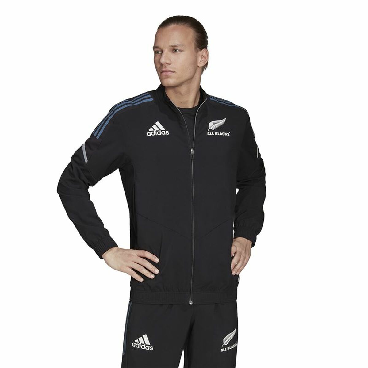 Herren-Sportjacke Adidas All Blacks Rugby Prime Schwarz