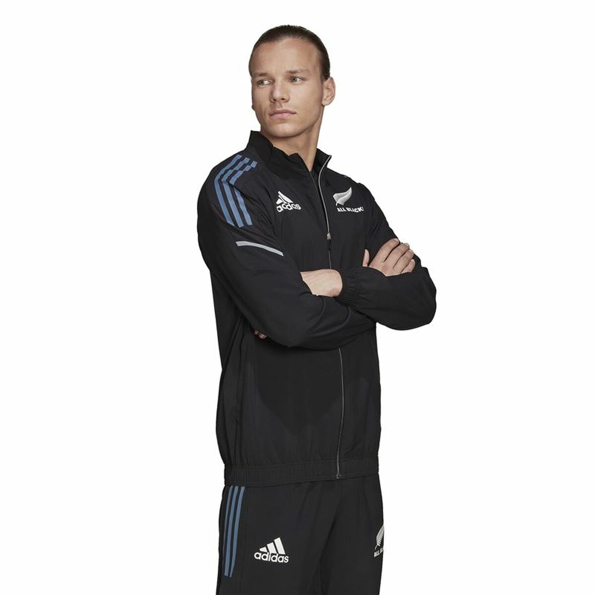 Herren-Sportjacke Adidas All Blacks Rugby Prime Schwarz