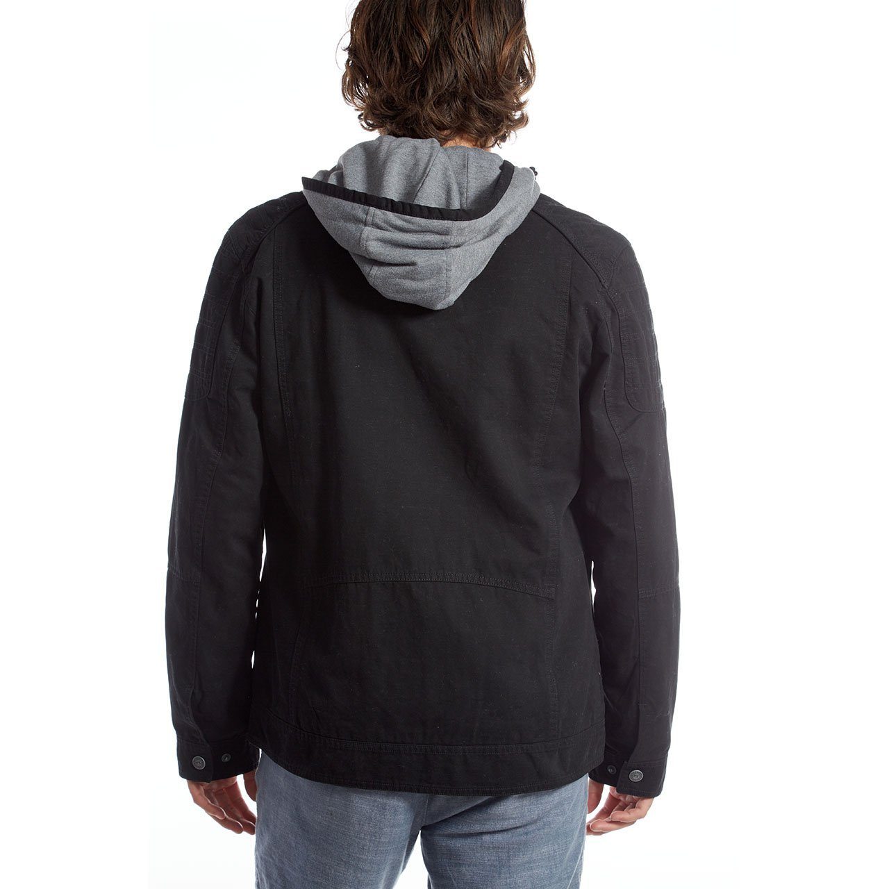 Vielseitige Twill-Jacke aus 100% Baumwolle mit abnehmbarer Kapuze – Kendrick Cotton Jacket