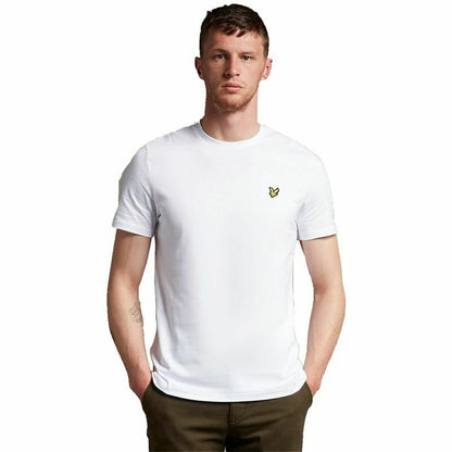 Men’s Short Sleeve T-Shirt Lyle & Scott V1-Plain White Men