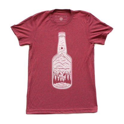 Bottle Tee-Cranberry Triblend