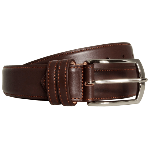 34 mm Sartorial Buffed Leather Belt Brown