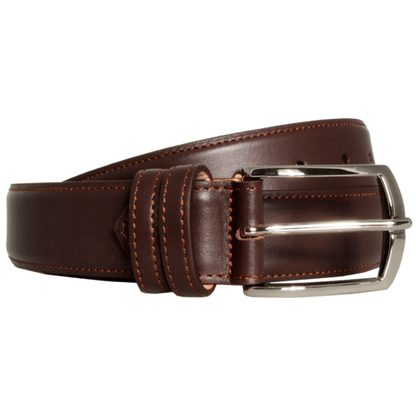 34 mm Sartorial Buffed Leather Belt Brown