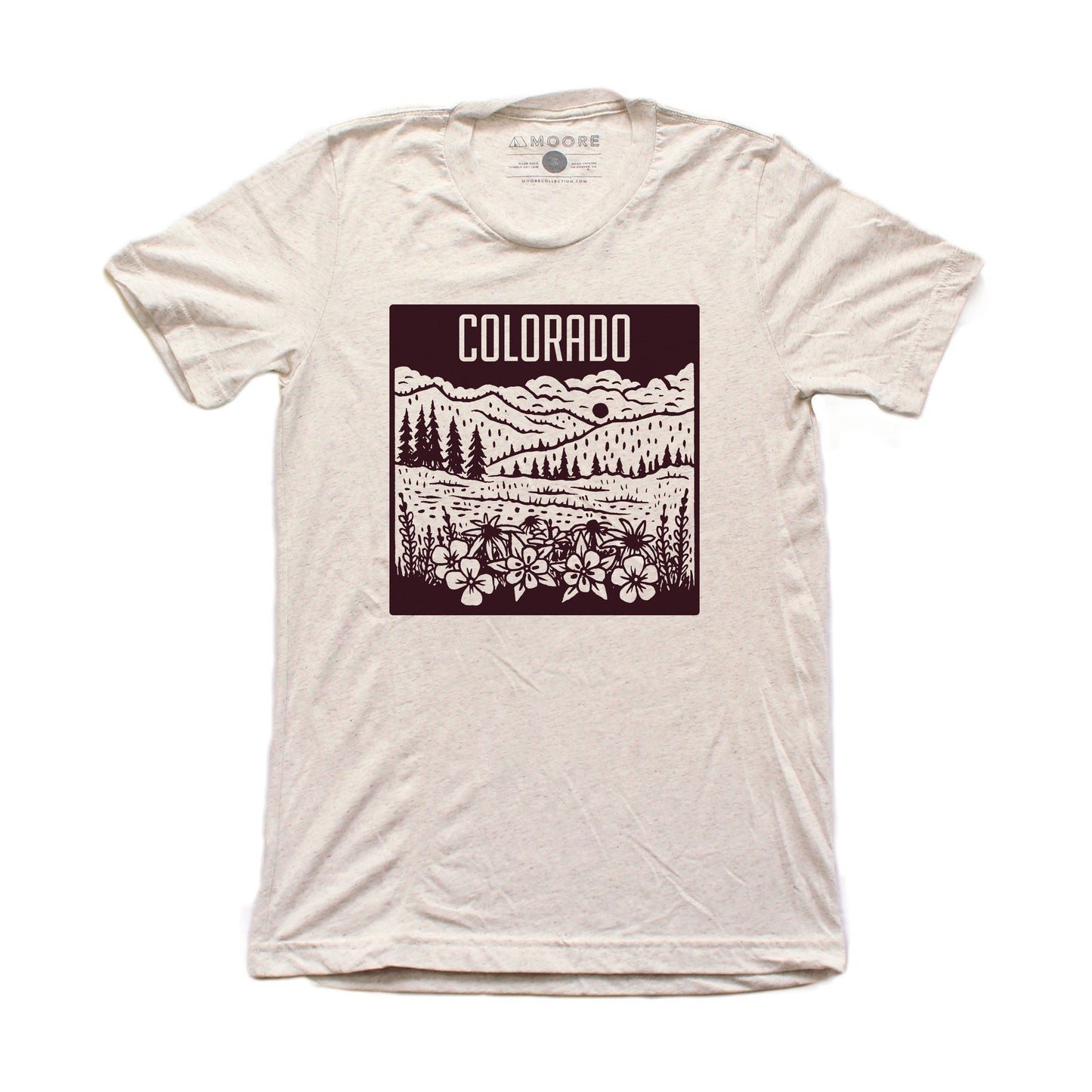 Colorado Mountain Tee-Oatmeal