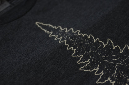 Mighty Pine Tee-Dark Gray