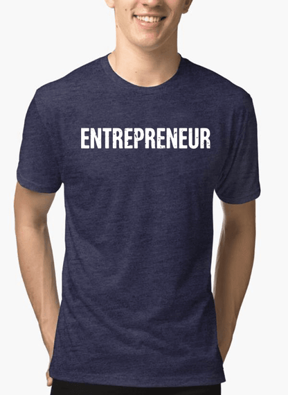 Entrepreneur Half Sleeves Melange T-shirt