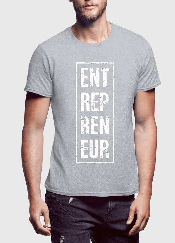 Entrepreneur Vertical Half Sleeves T-shirt