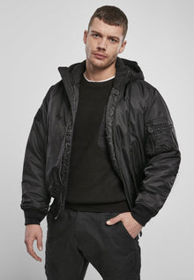 Herren Pilotenjacke mit Sweat-Kapuze – Wind- und wasserabweisend